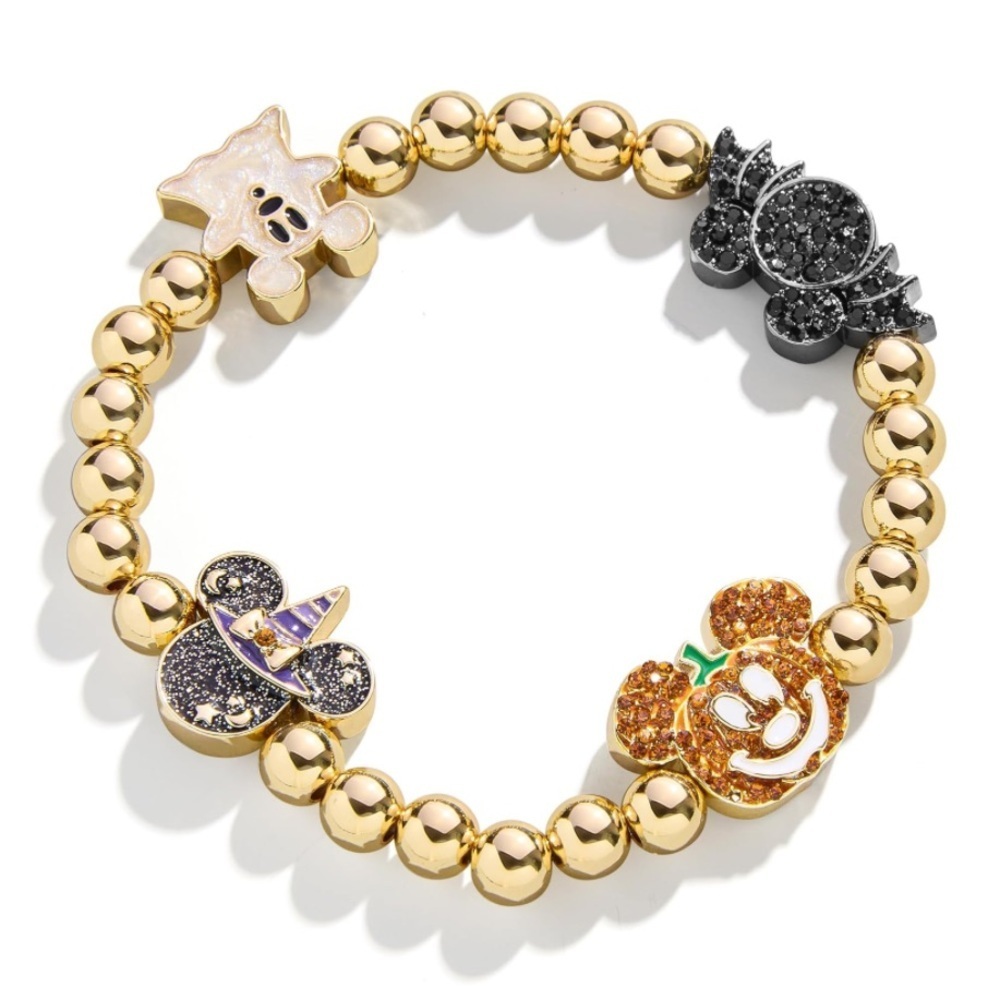 Official Disney Gold Bead Charm Bracelet
